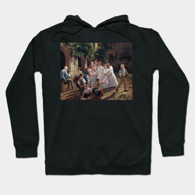 Ferdinand Georg Waldmüller The Morning of the Feast of Corpus Christi Hoodie by pdpress